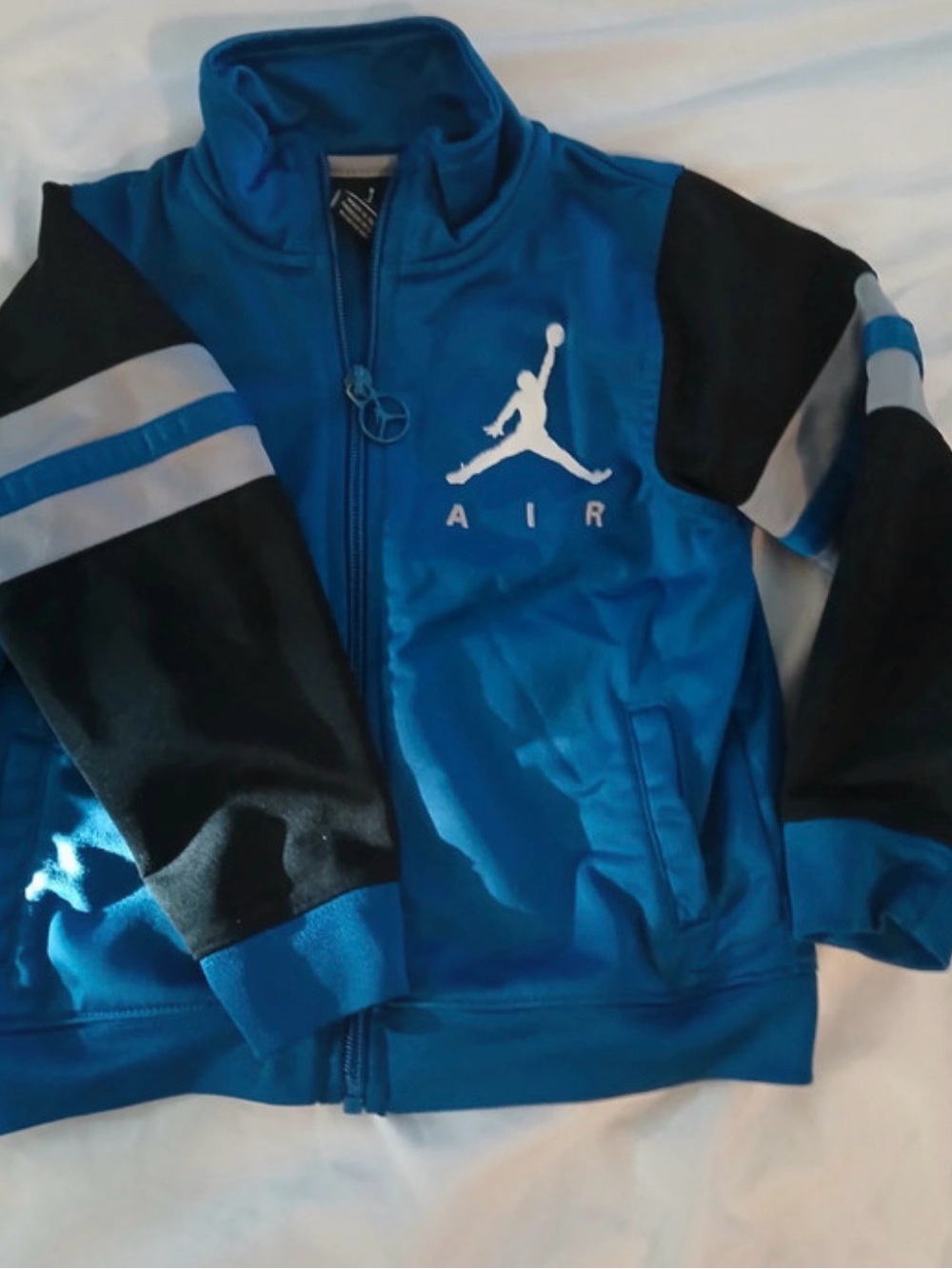 Nike Kids Blue and Black Air Track Jacket